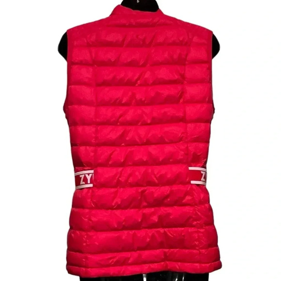 Zyia Alpine Quilted Down and Fether Red Full Zip Vest Womens size Medium - Picture 6 of 12